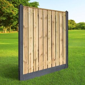 Standaard Antraciet grenen schutting
